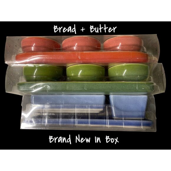 Bread + Butter Cari & Colour Pop Porcelain Bowl Tray Set x 3 New In Box - Picture 2 of 10